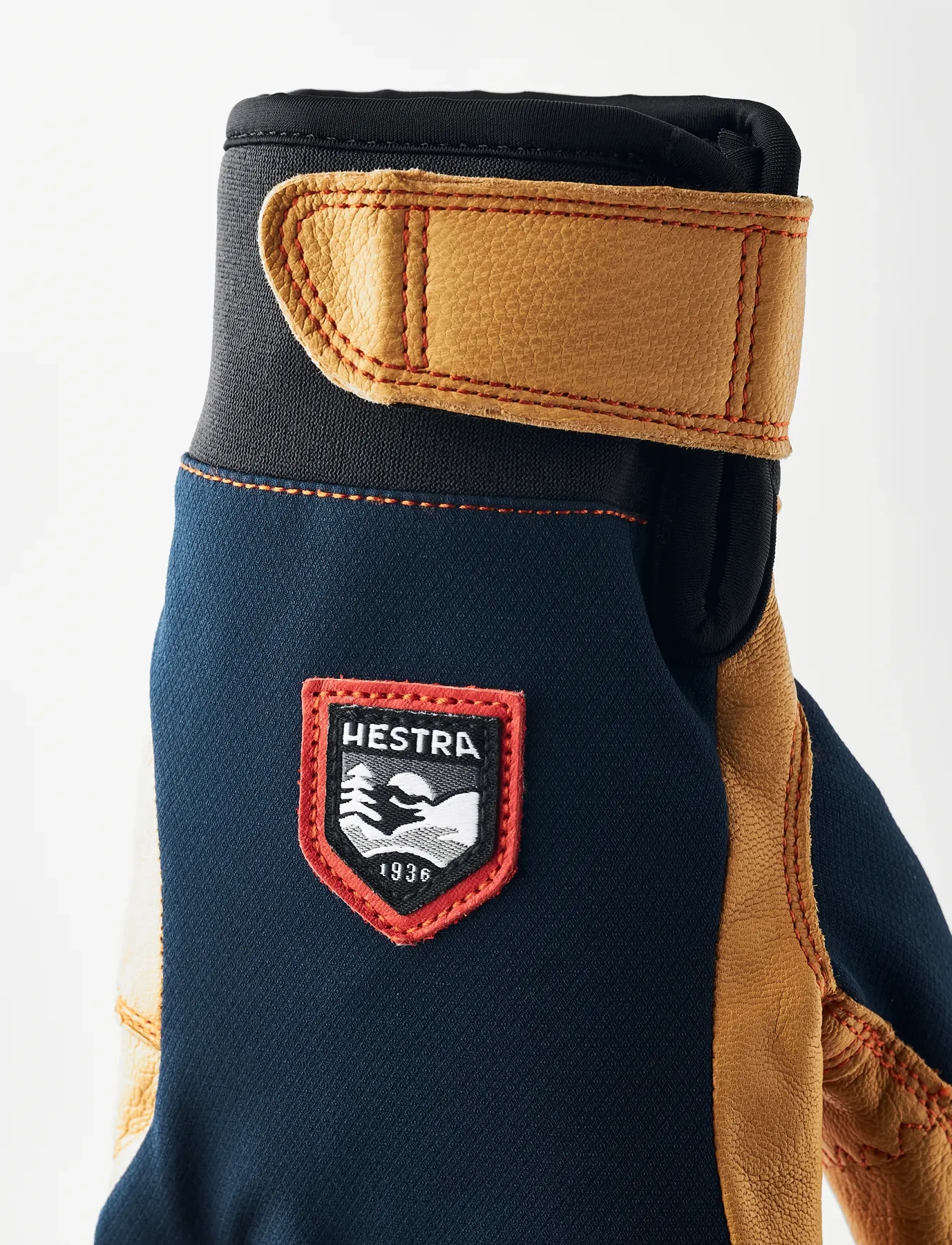 Hestra - Ergo Grip Active - 5 finger - fingervantar - navy/natural brown - 3