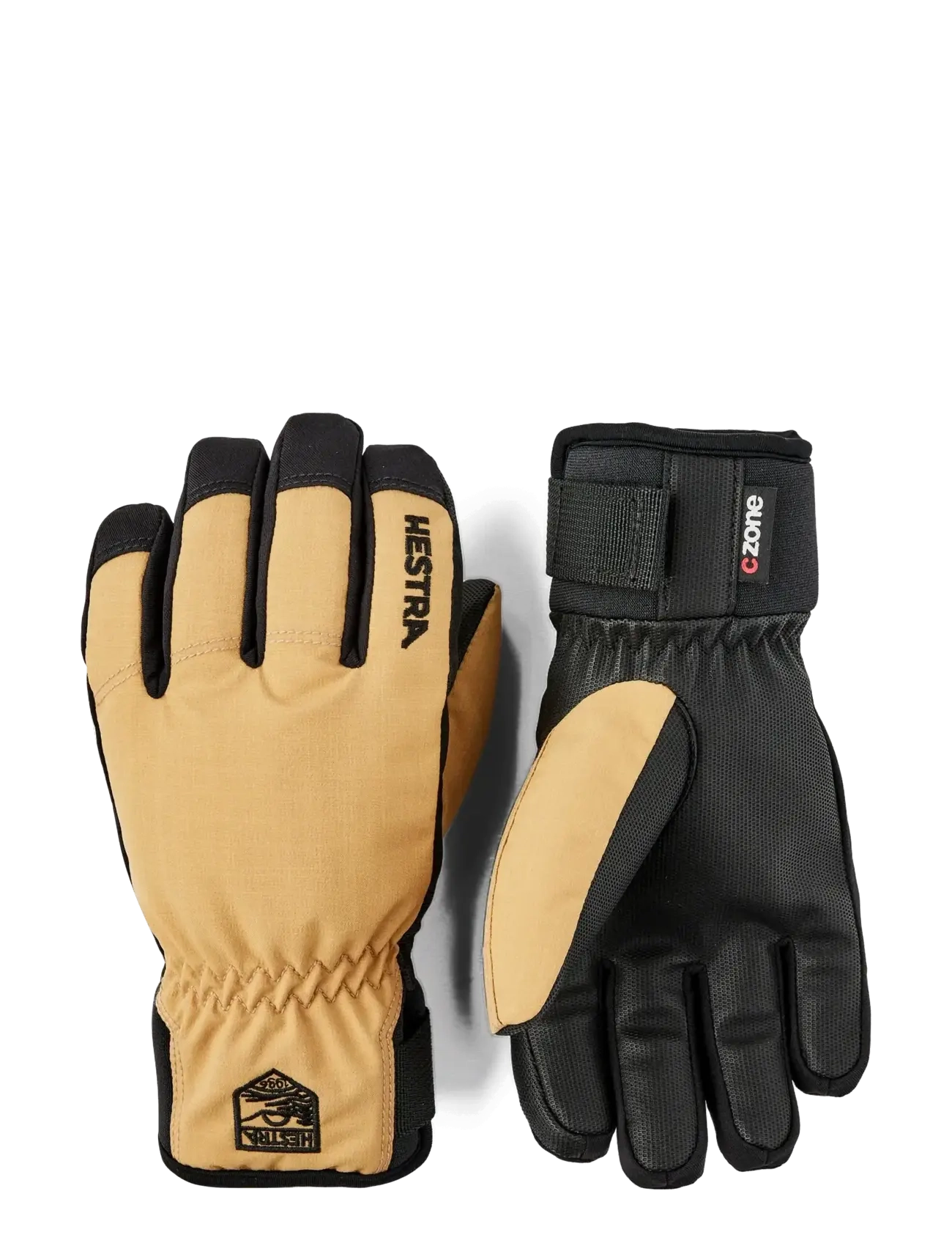 Hestra Ferox Primaloft - 5 finger Sand - Gloves & Mittens - SAND / yellow