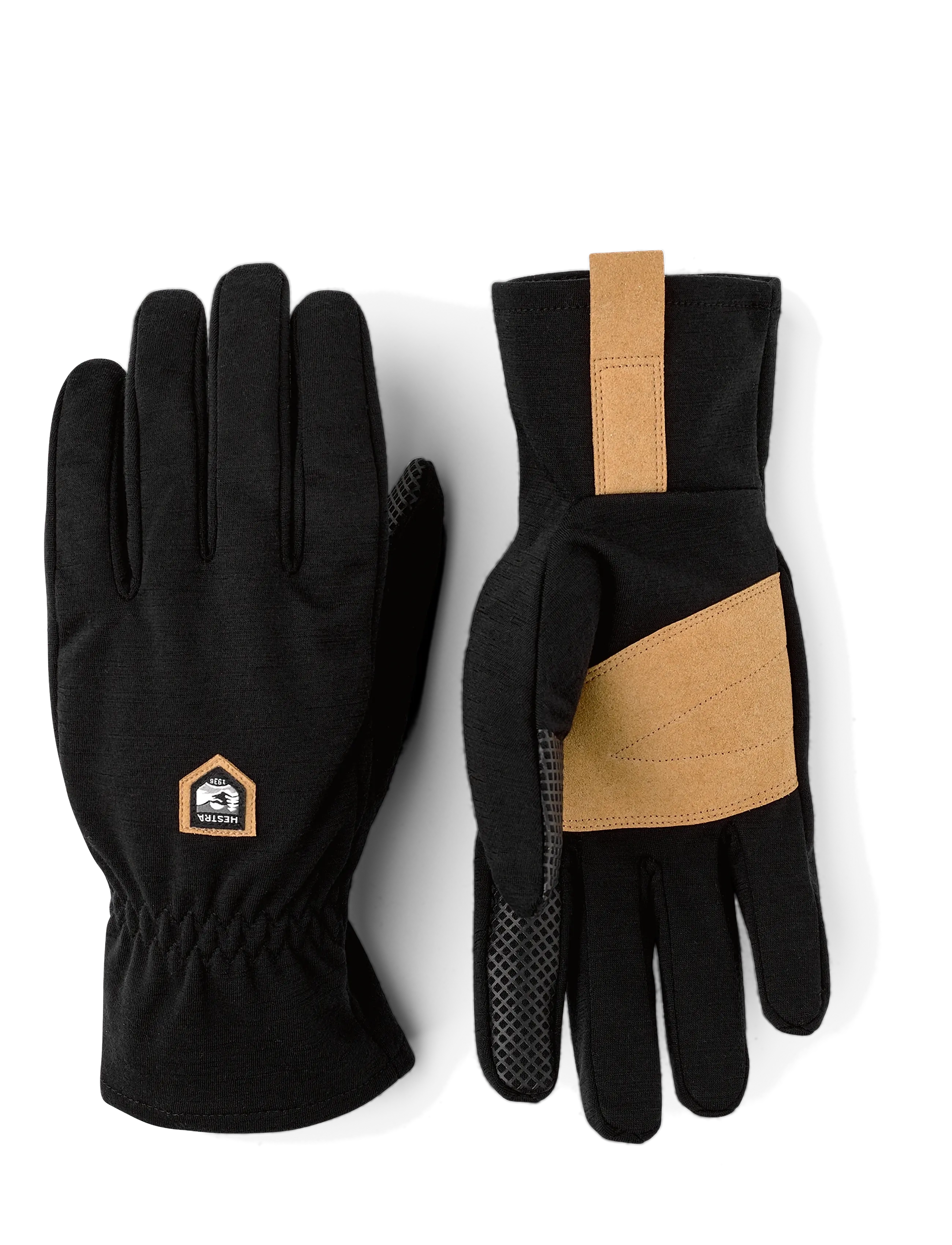 Hestra Merino Windwool Liner - 5 finger Black - Dagur Einhleypra - BLACK / black