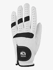 Hestra - Golf Leather Left - 5 finger Offwhite/Black-6 - golfudstyr - offwhite/black - 0