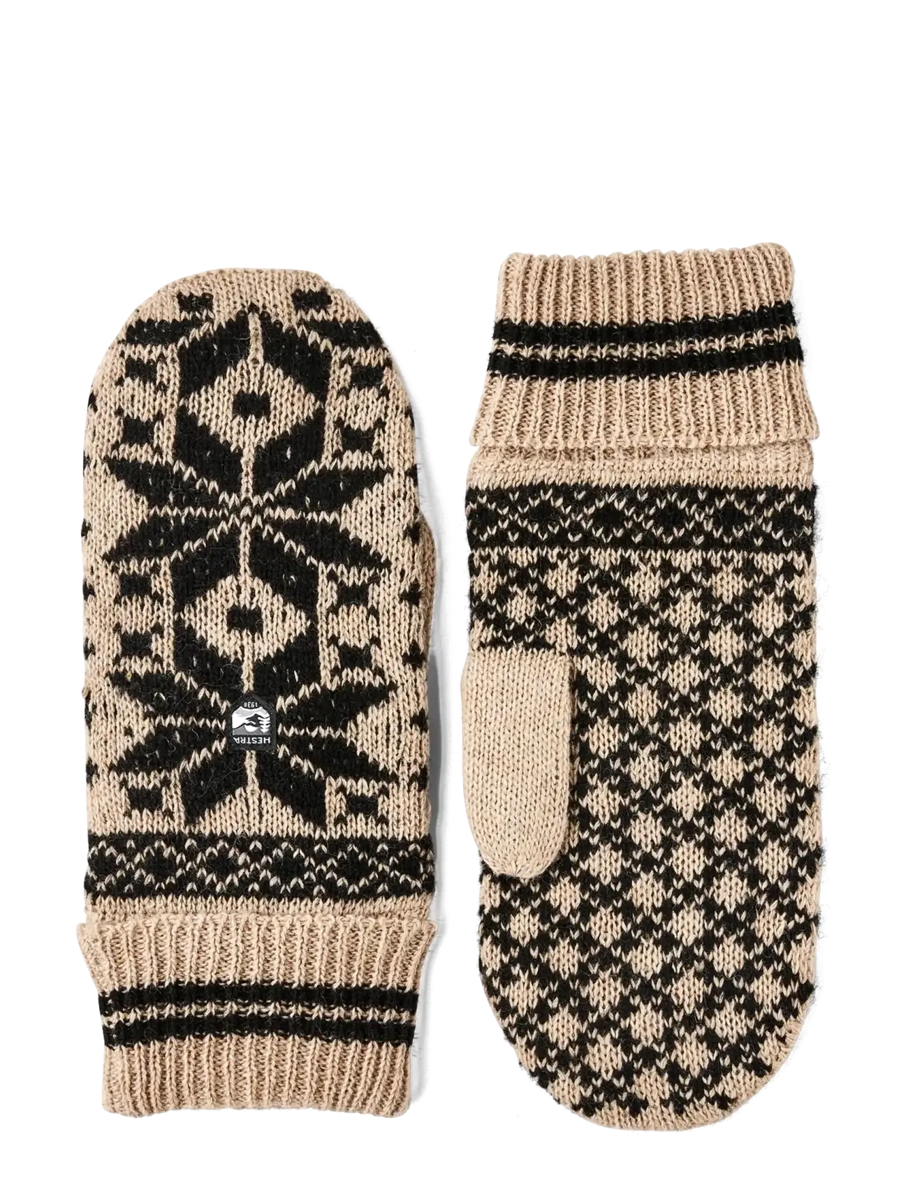 Hestra Isvik Mitt Beige/Black - Handskar - BEIGE/BLACK / beige