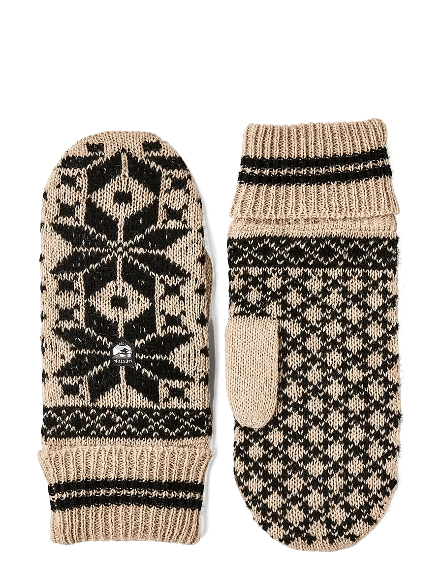 Hestra - Isvik Mitt - tumvantar - beige/black - 0