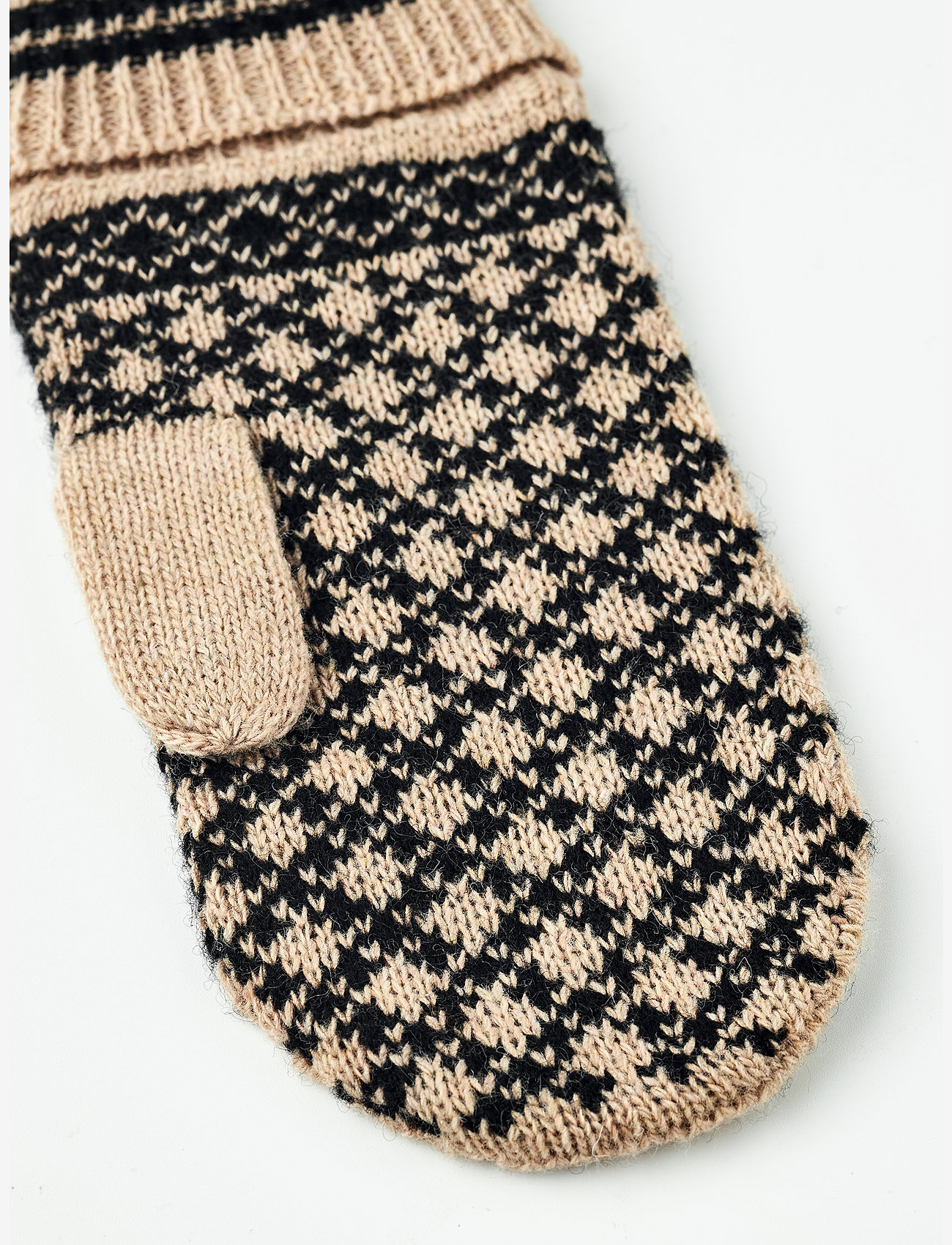 Hestra - Isvik Mitt Grey/Offwhite - tumvantar - beige/black - 1