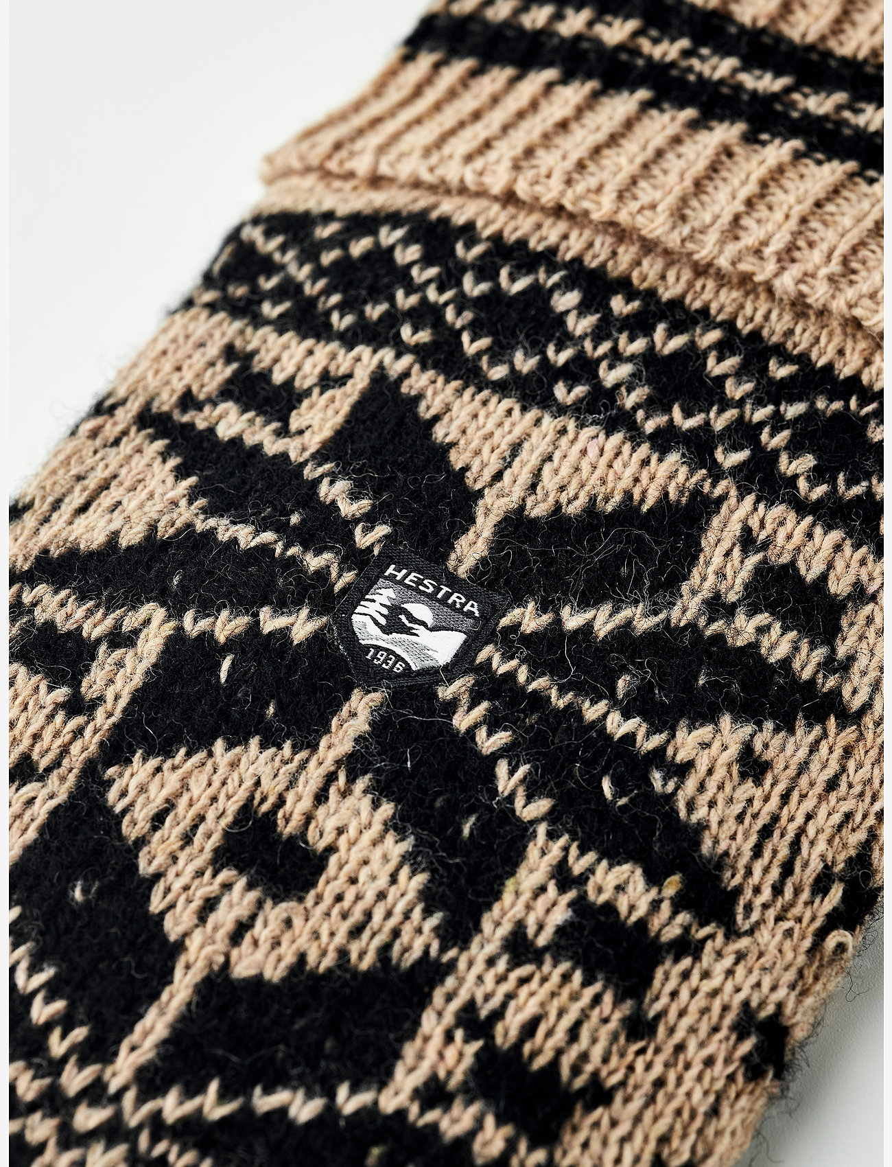 Hestra - Isvik Mitt Grey/Offwhite - tumvantar - beige/black - 3