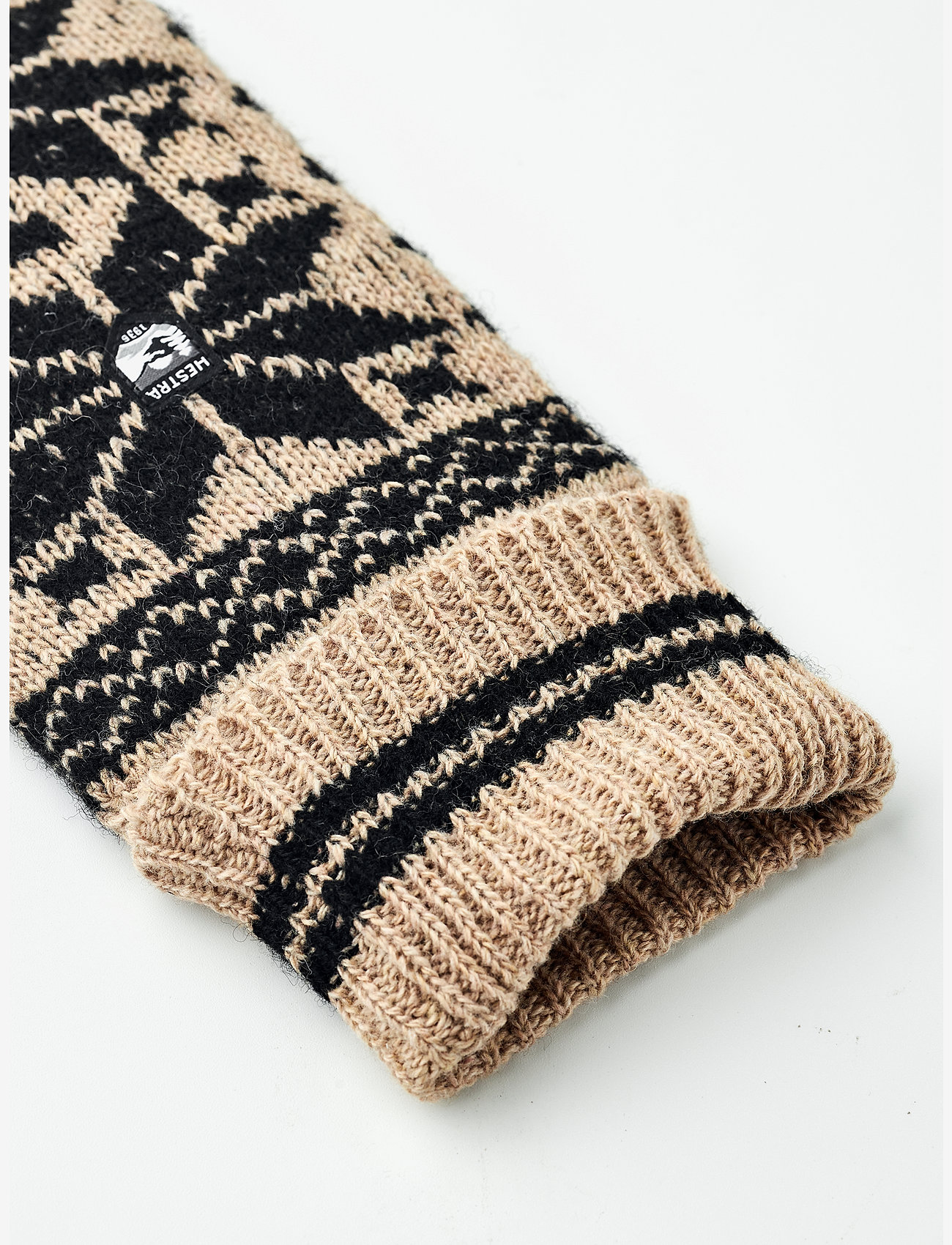 Hestra - Isvik Mitt Grey/Offwhite - tumvantar - beige/black - 4
