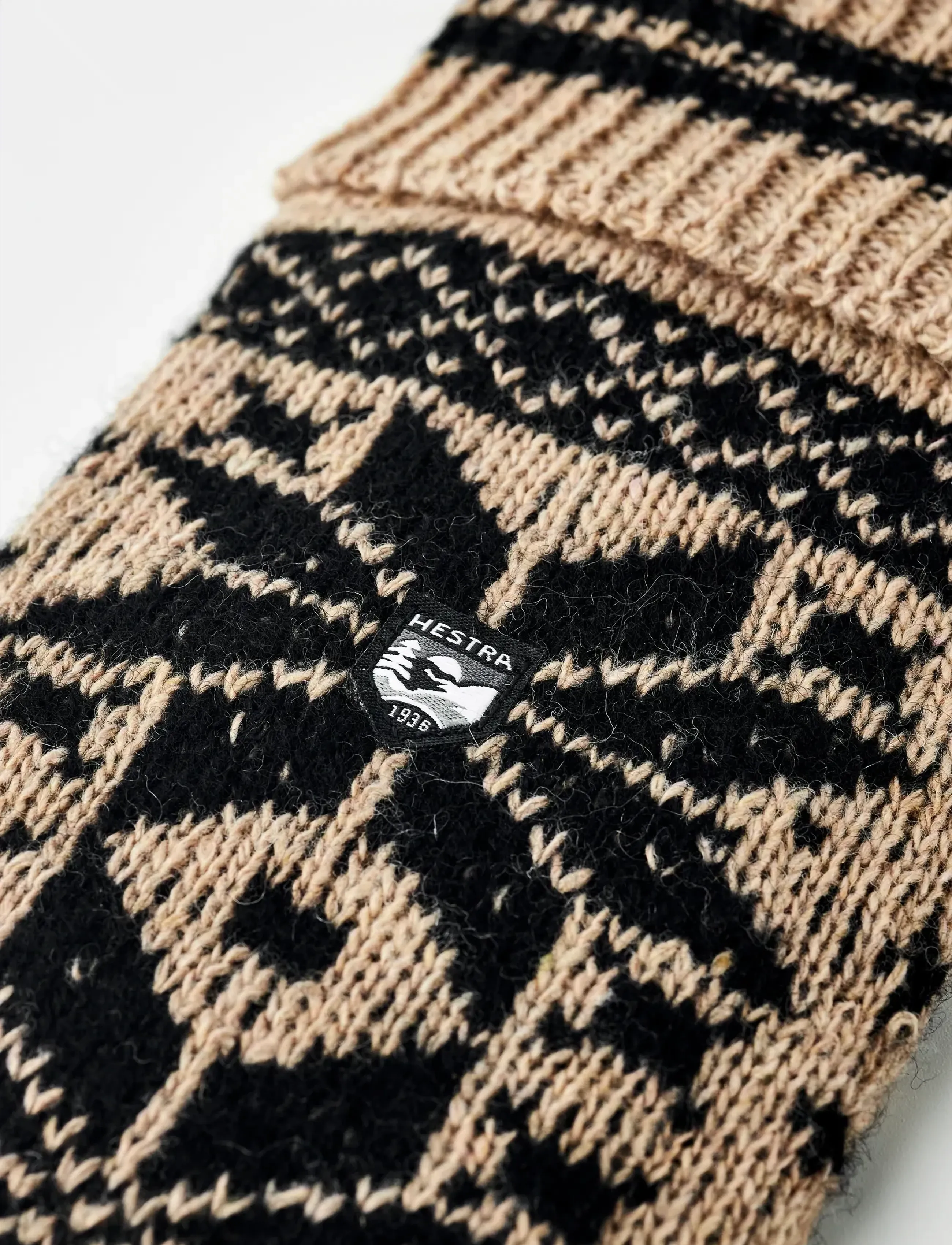 Hestra - Isvik Mitt - tumvantar - beige/black - 2