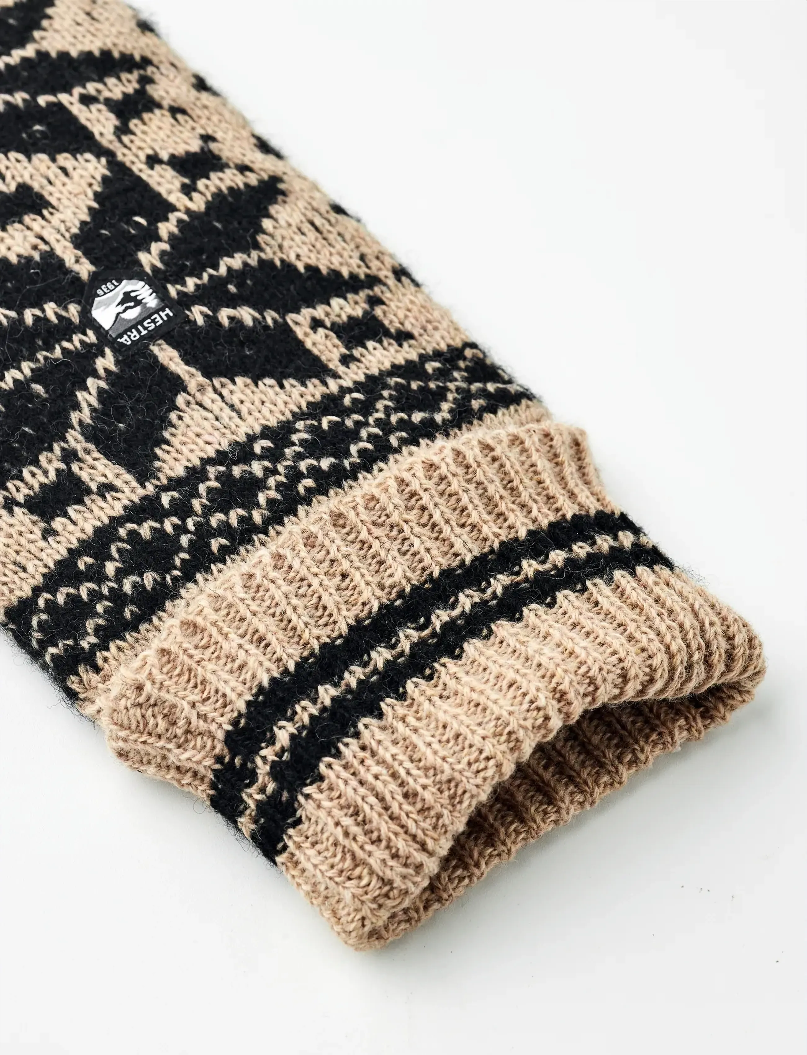 Hestra - Isvik Mitt - tumvantar - beige/black - 3