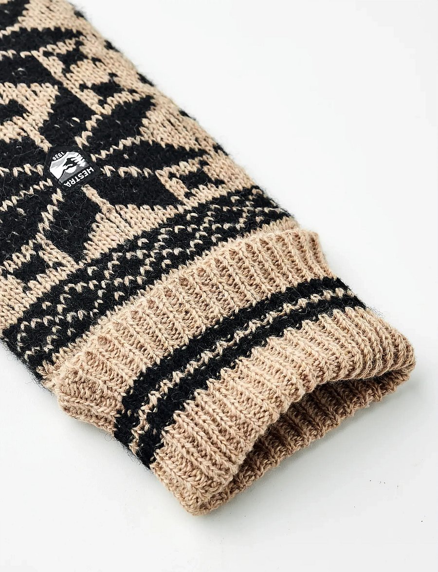 Hestra - Isvik Mitt - tumvantar - beige/black - 3