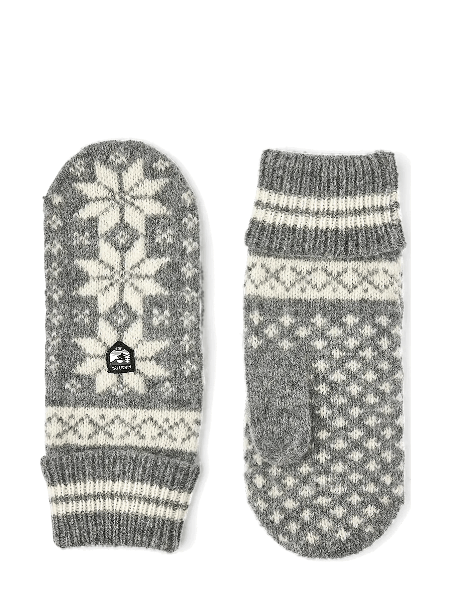 Hestra - Isvik Mitt - thumb gloves - grey/offwhite - 0