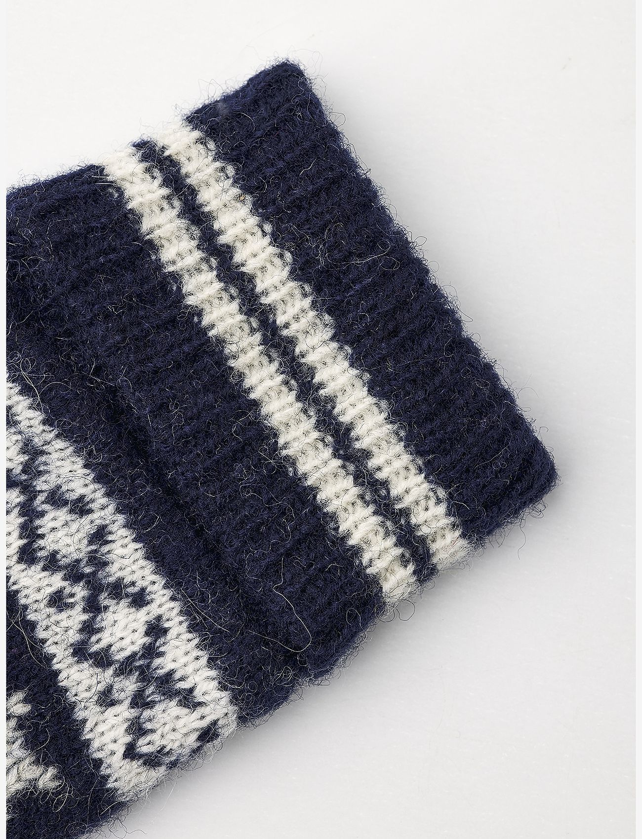 Hestra - Isvik Mitt Beige/Black - tumvantar - navy/offwhite - 2