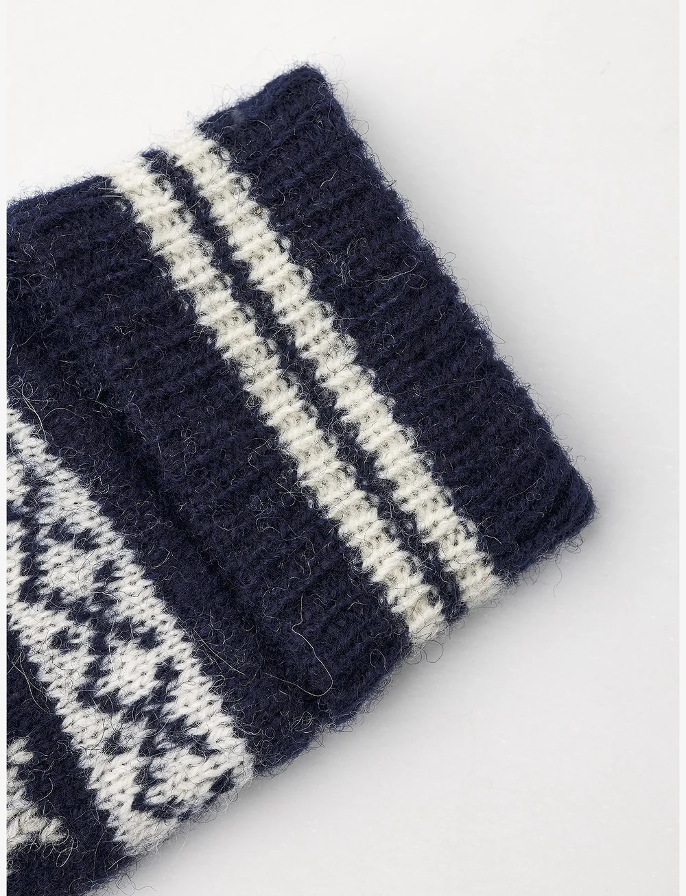 Hestra - Isvik Mitt Beige/Black - tumvantar - navy/offwhite - 2