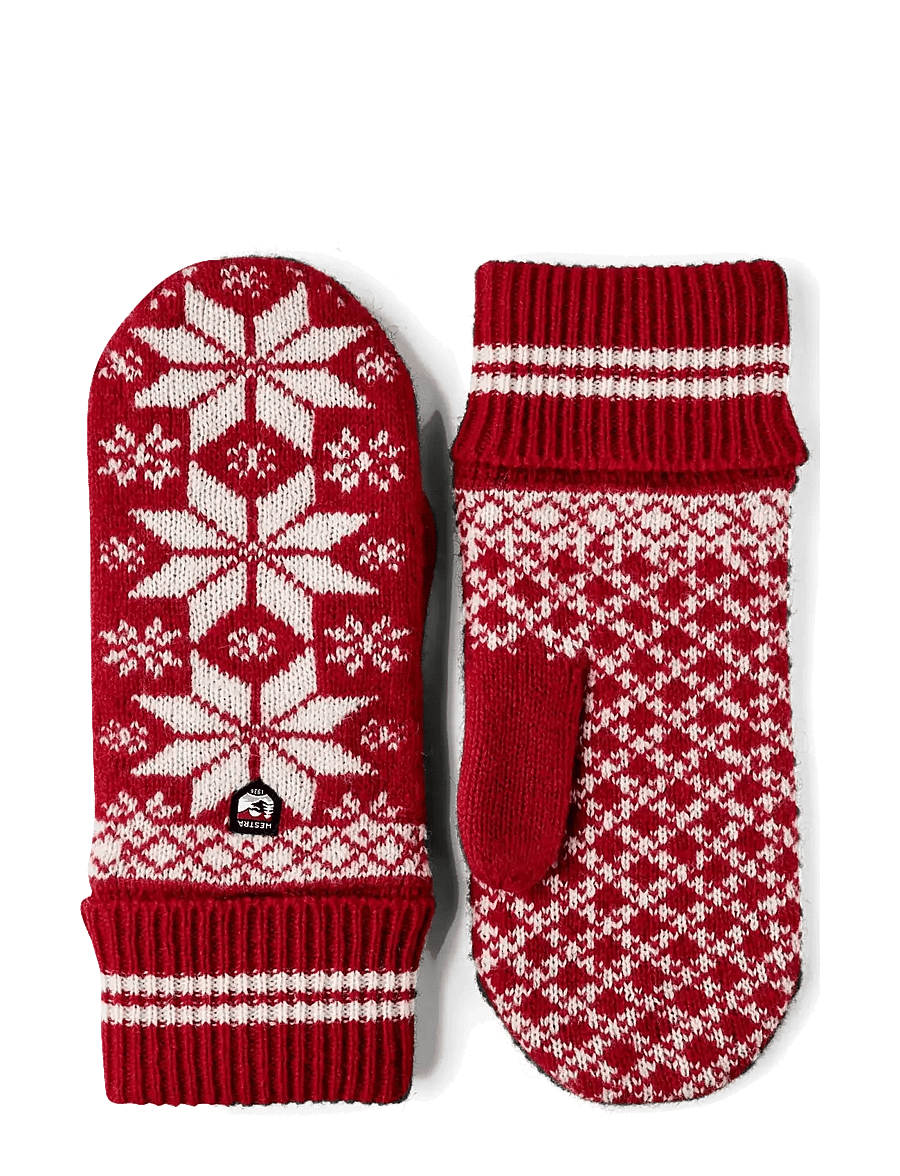 Hestra - Isvik Mitt - tumvantar - red/offwhite - 0