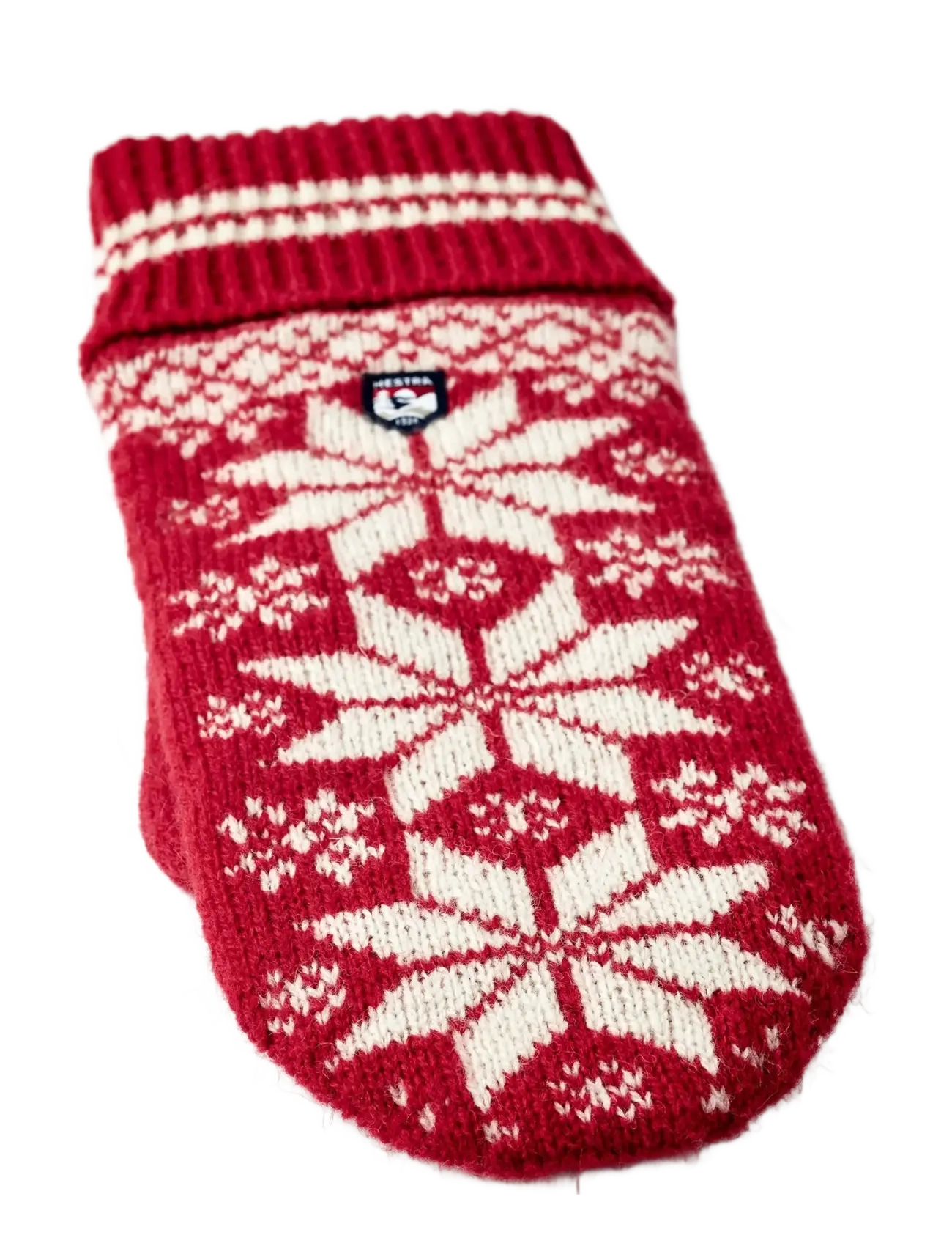 Hestra - Isvik Mitt - tumvantar - red/offwhite - 1