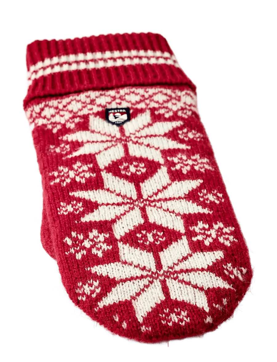 Hestra - Isvik Mitt - tumvantar - red/offwhite - 1