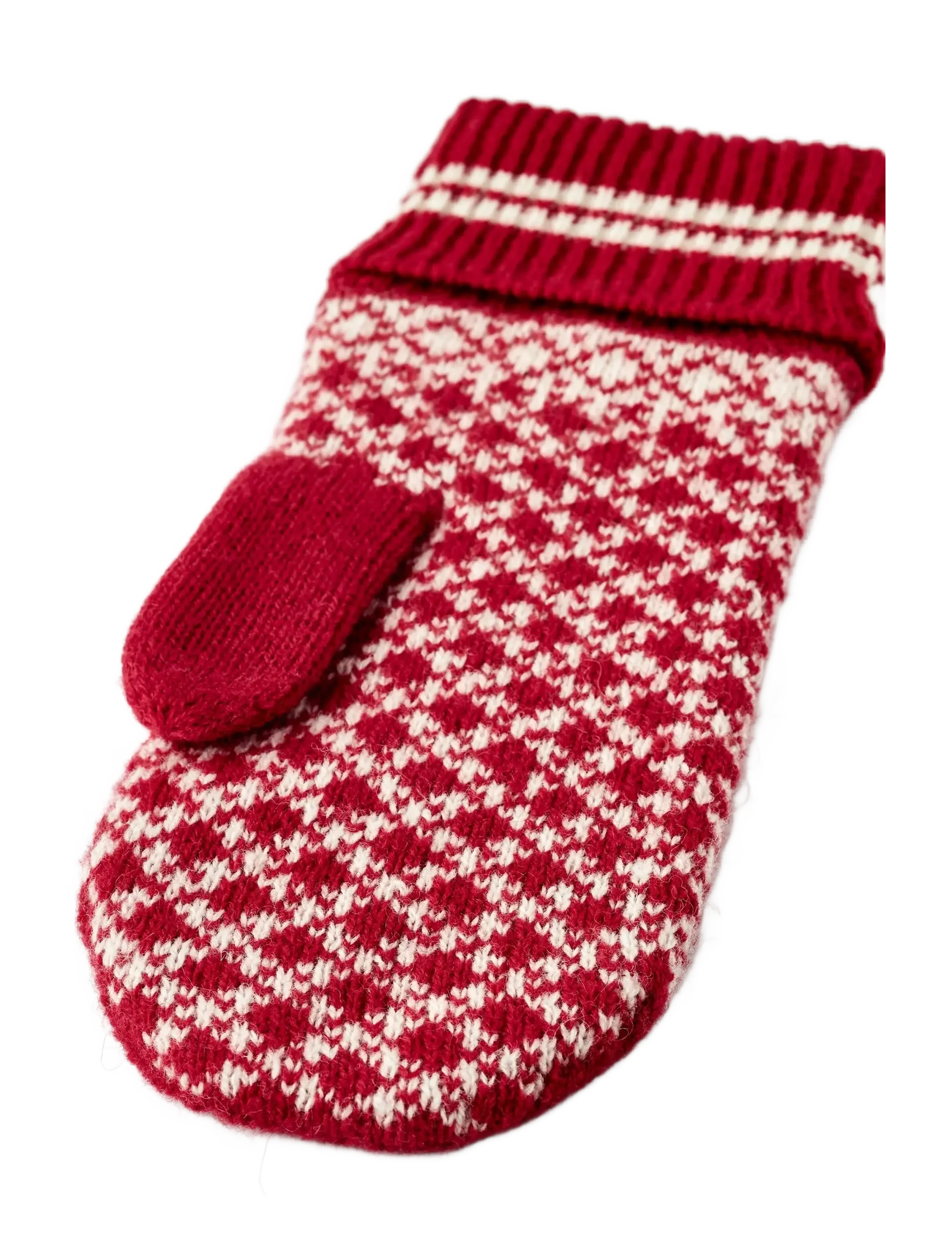 Hestra - Isvik Mitt - tumvantar - red/offwhite - 2