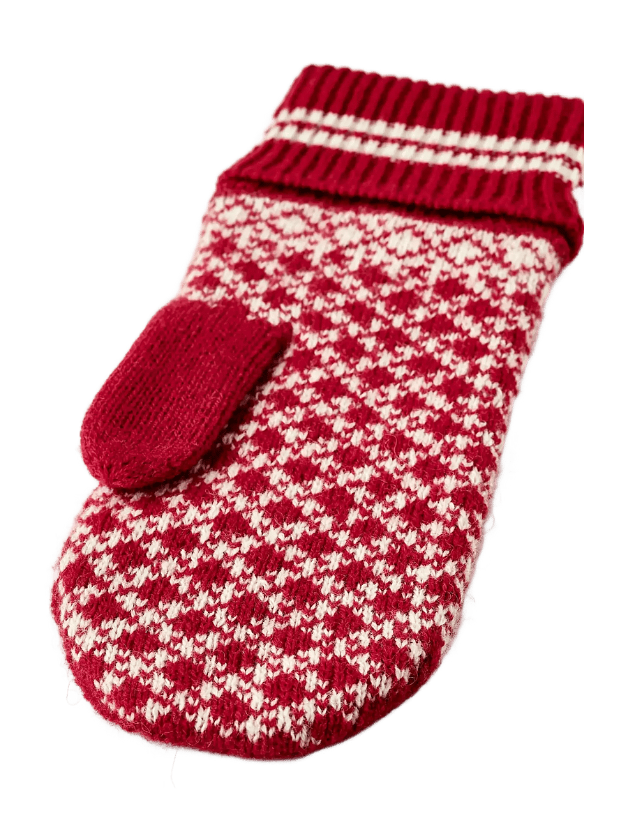 Hestra - Isvik Mitt - tumvantar - red/offwhite - 2