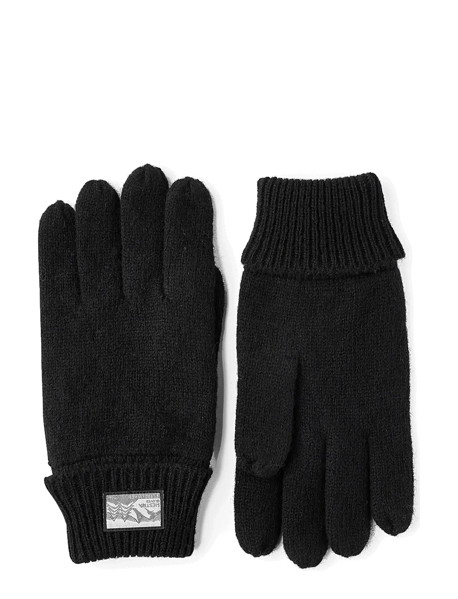 Hestra - Raggwool Glove - aksessuaarid - black - 0