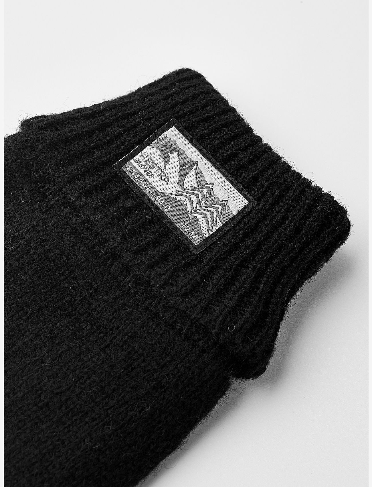 Hestra - Raggwool Glove Beige - accessoarer - black - 1