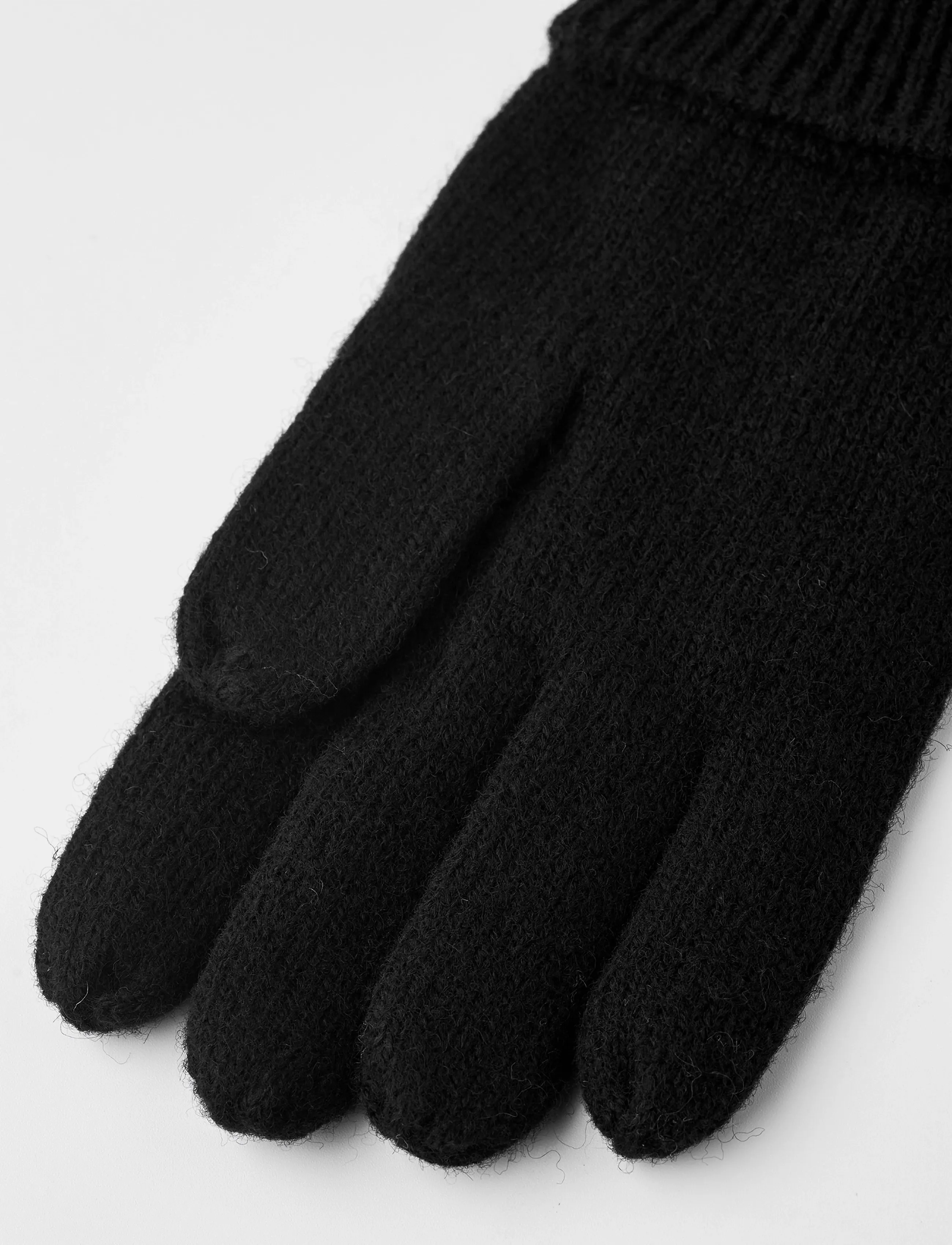 Hestra - Raggwool Glove - aksessuaarid - black - 2