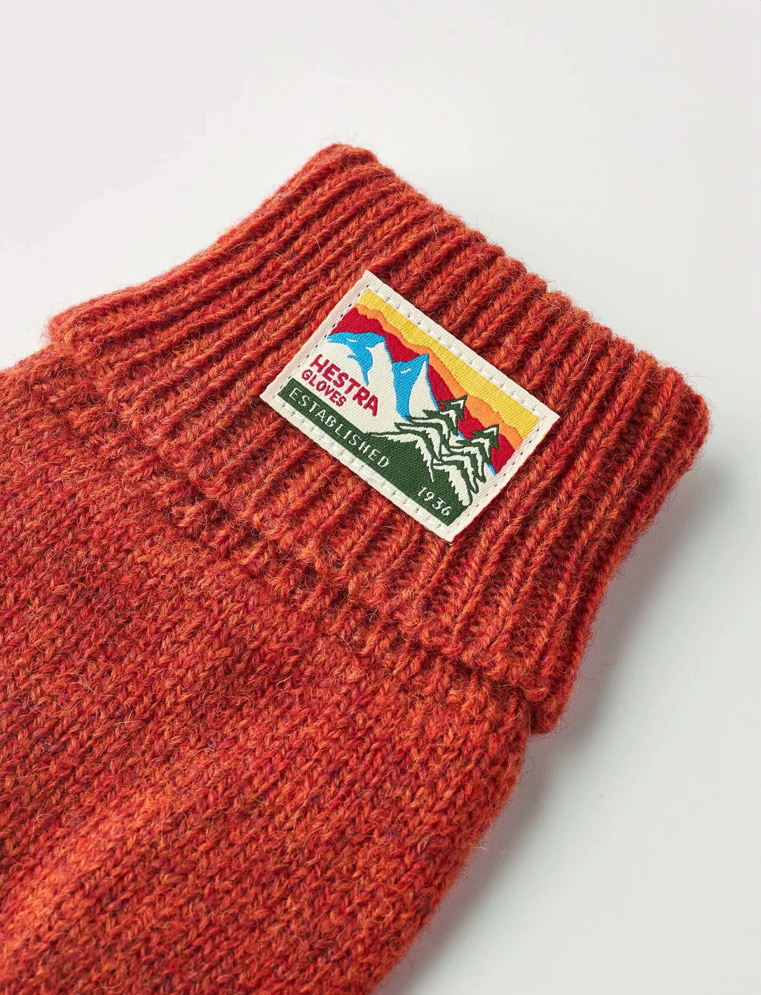 Hestra - Raggwool Glove Navy - asusteet - brick red - 2