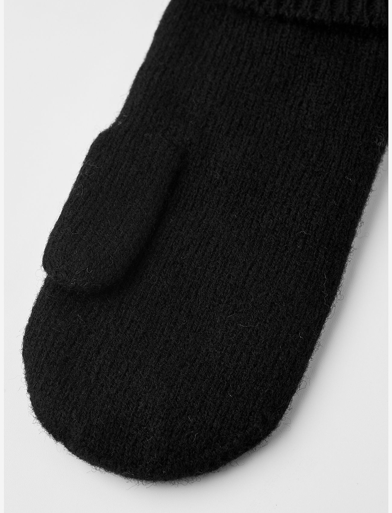 Hestra - Raggwool Mitt Black - huer & handsker - black - 1
