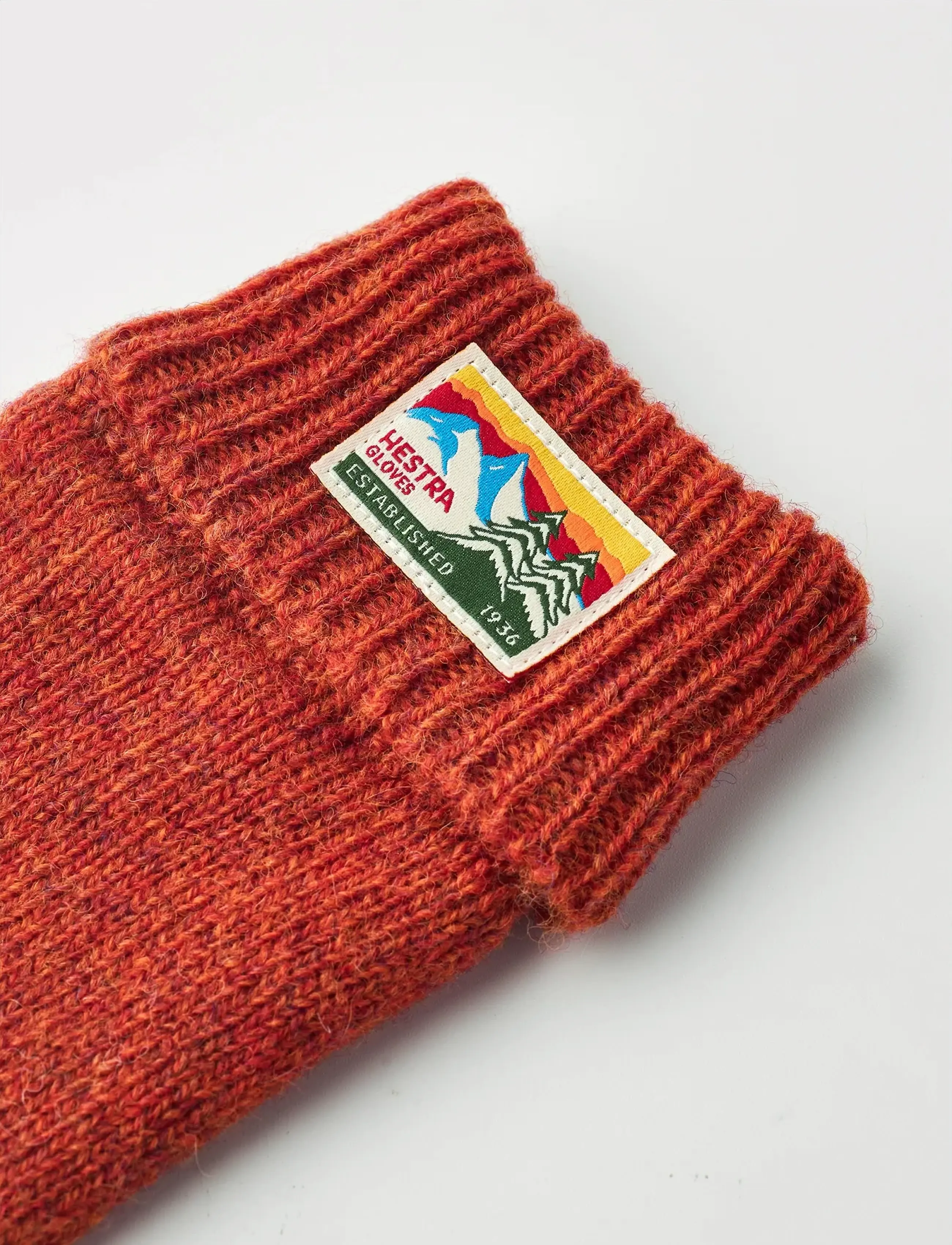 Hestra - Raggwool Mitt - accessories - brick red - 2