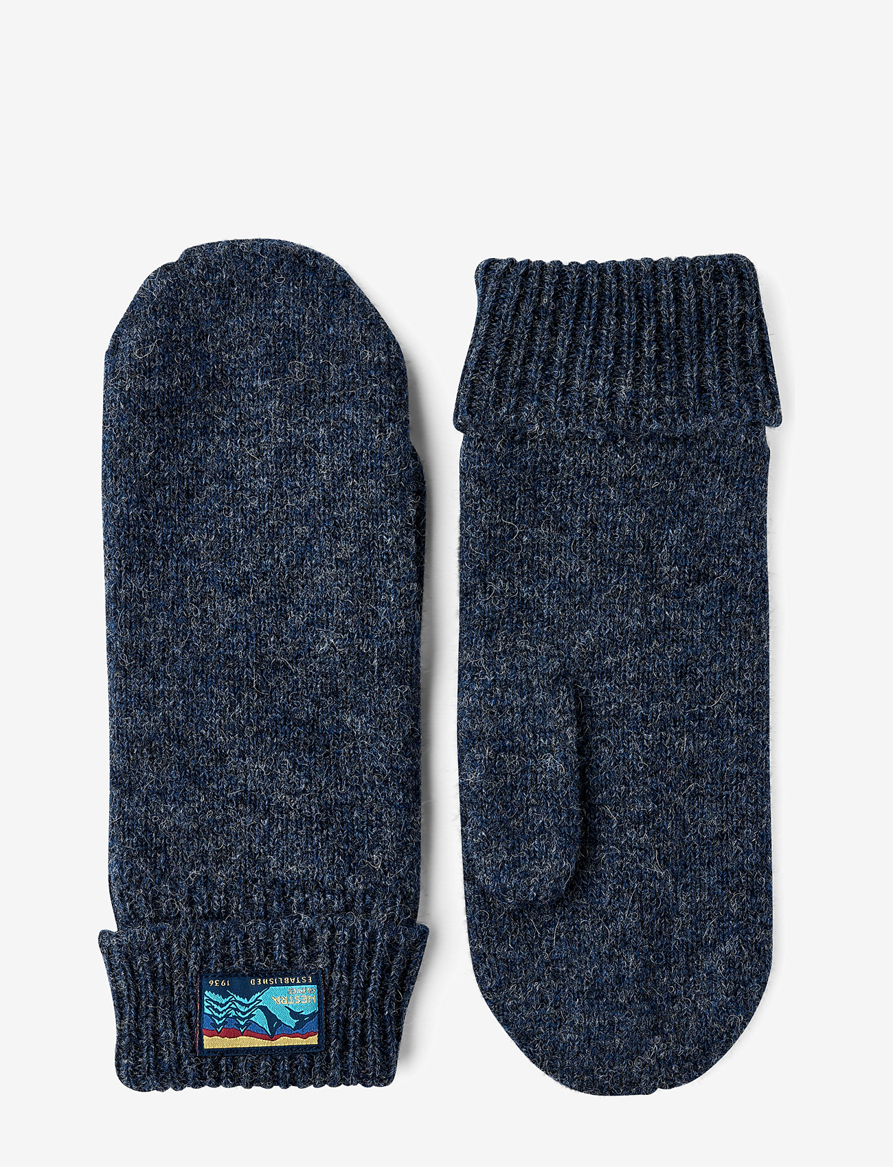 Hestra - Raggwool Mitt Beige - accessories - navy - 0