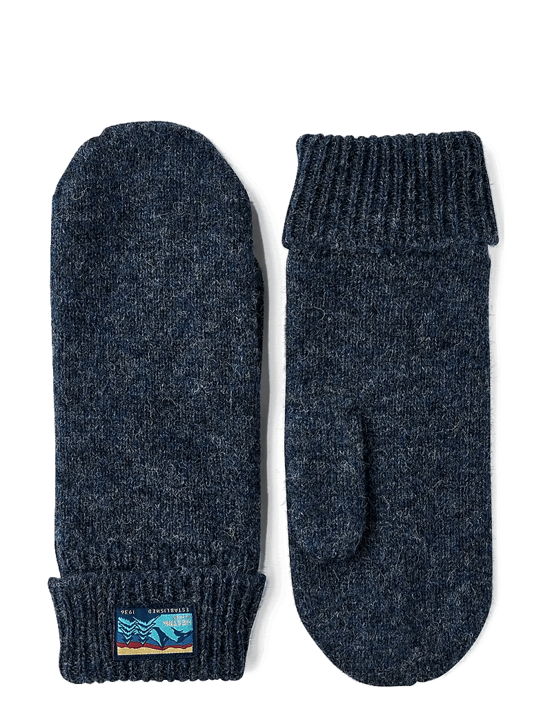 Hestra - Raggwool Mitt Beige - accessories - navy - 0