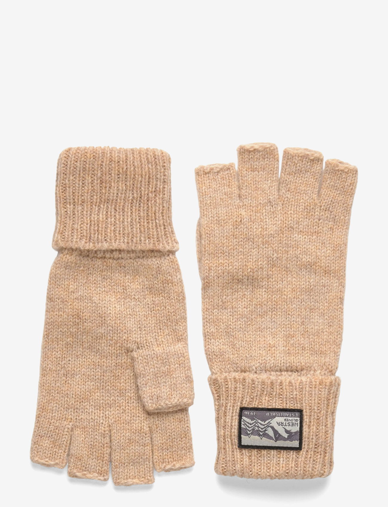 Hestra - Raggwool Half Finger Beige - beige - 0