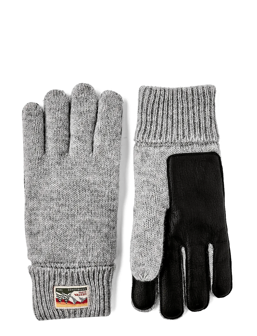 Hestra - Raggwool Deer Grey - accessoarer - grey - 0