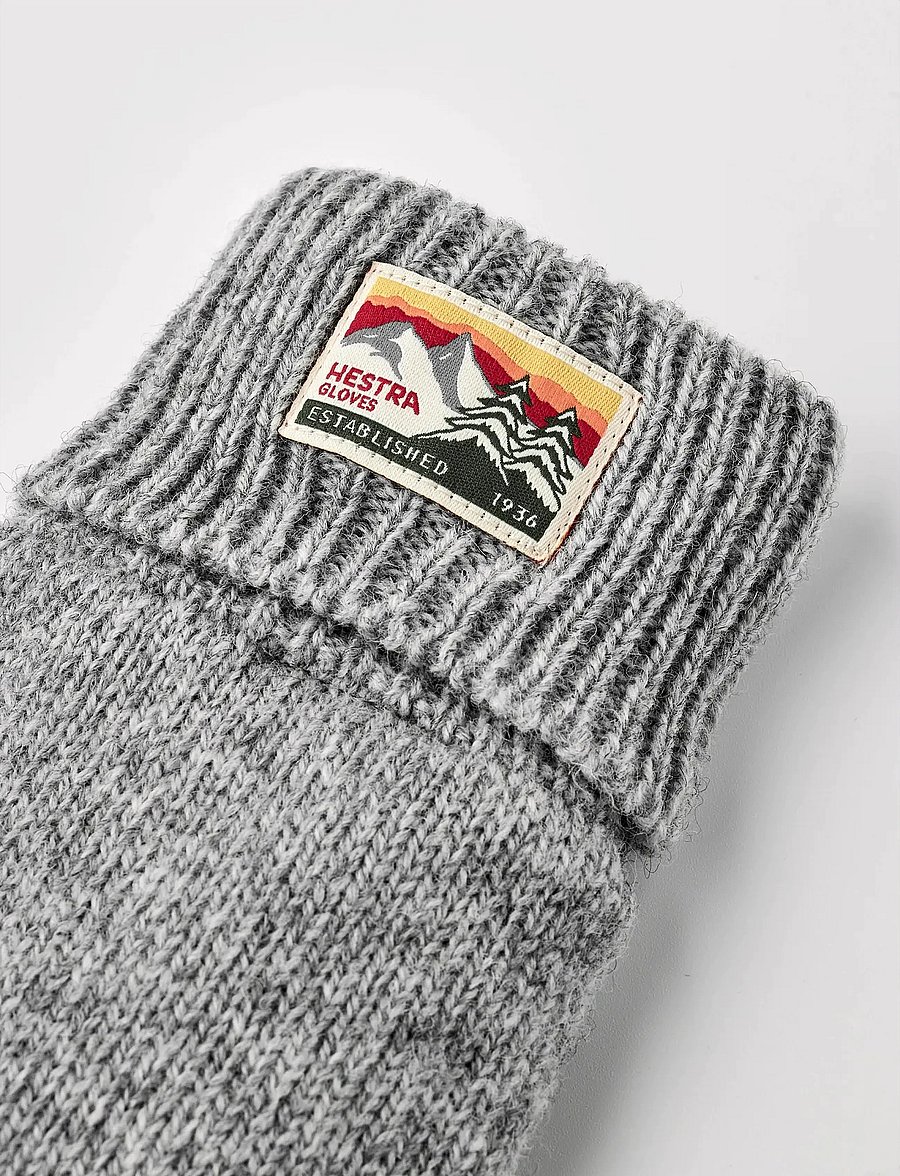 Hestra - Raggwool Deer Grey - accessoarer - grey - 3