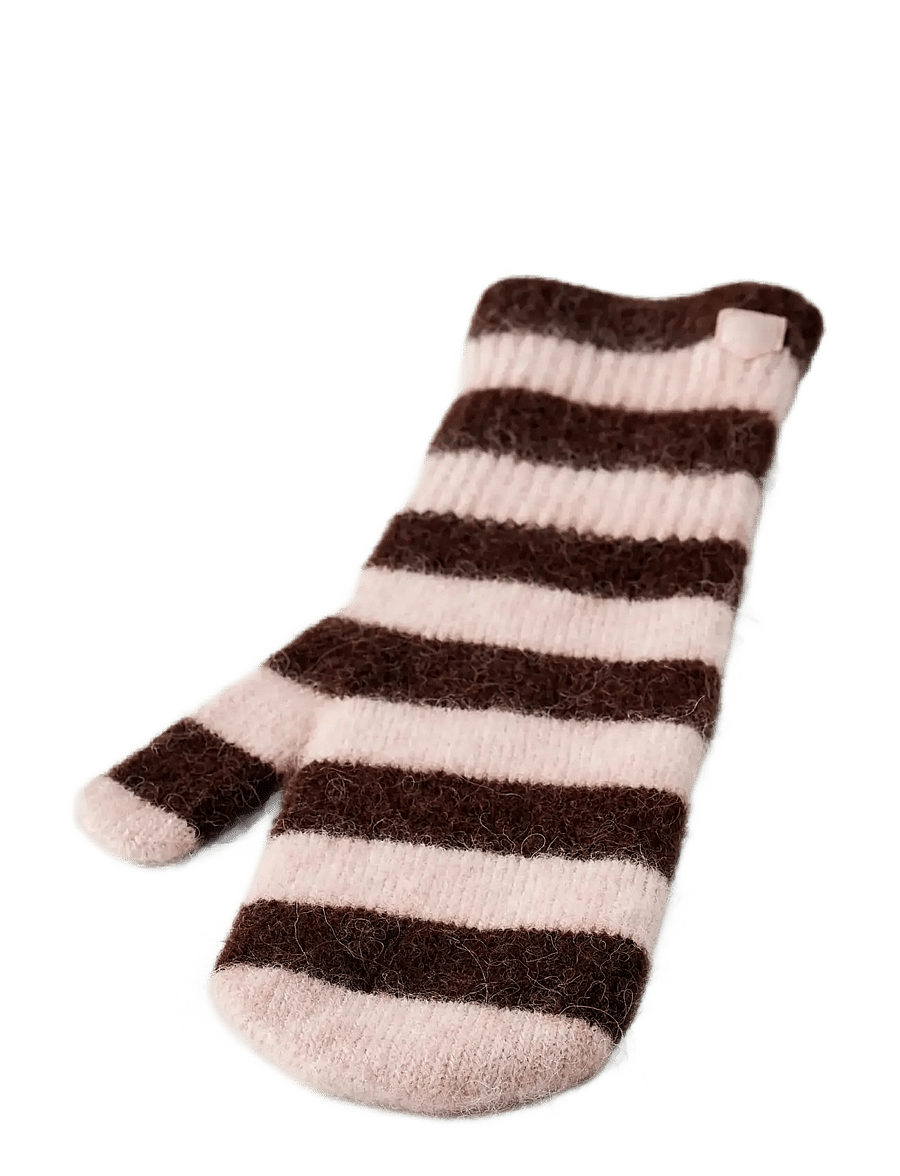 Hestra - Moritz Stripe Mitt - fäustlinge - parfait/tabac - 1
