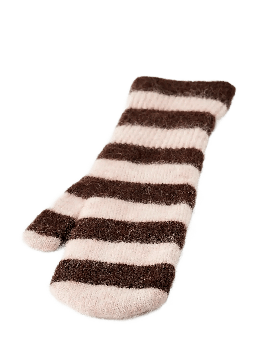 Hestra - Moritz Stripe Mitt - fäustlinge - parfait/tabac - 2