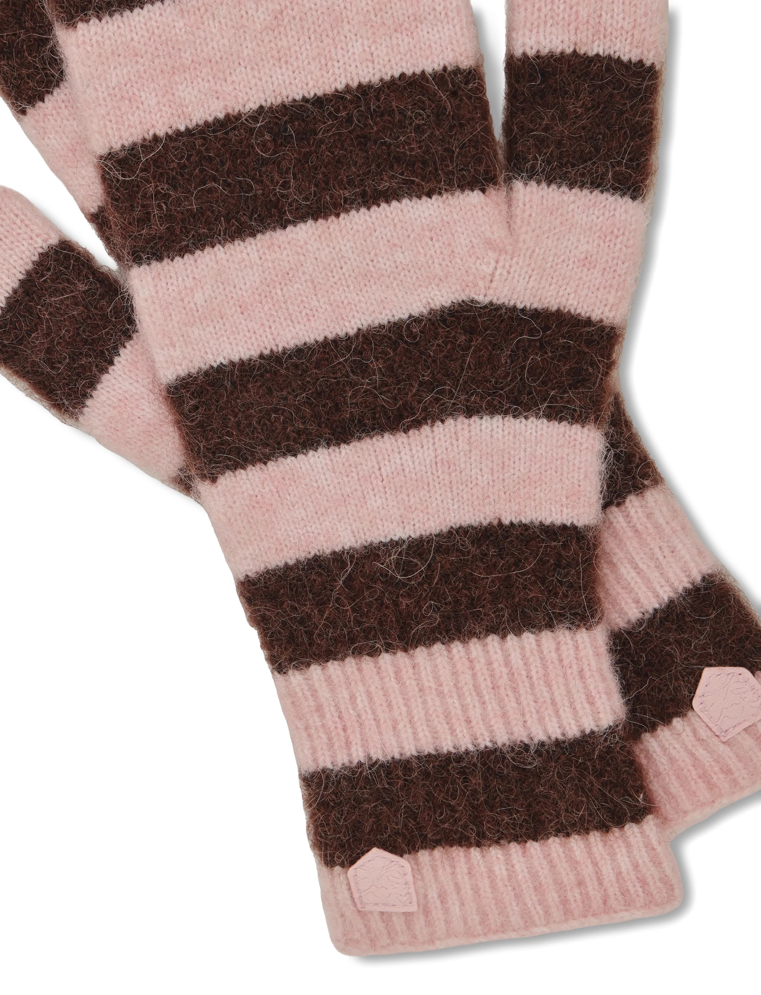 Hestra - Moritz Stripe Mitt - tumvantar - parfait/tabac - 3