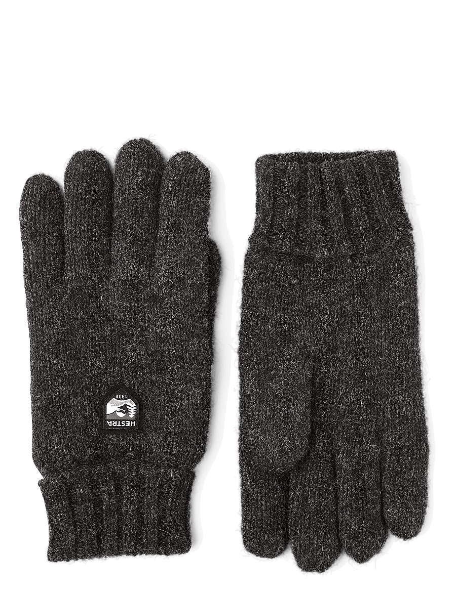 Hestra - Basic Wool Glove - accessories - charcoal - 0