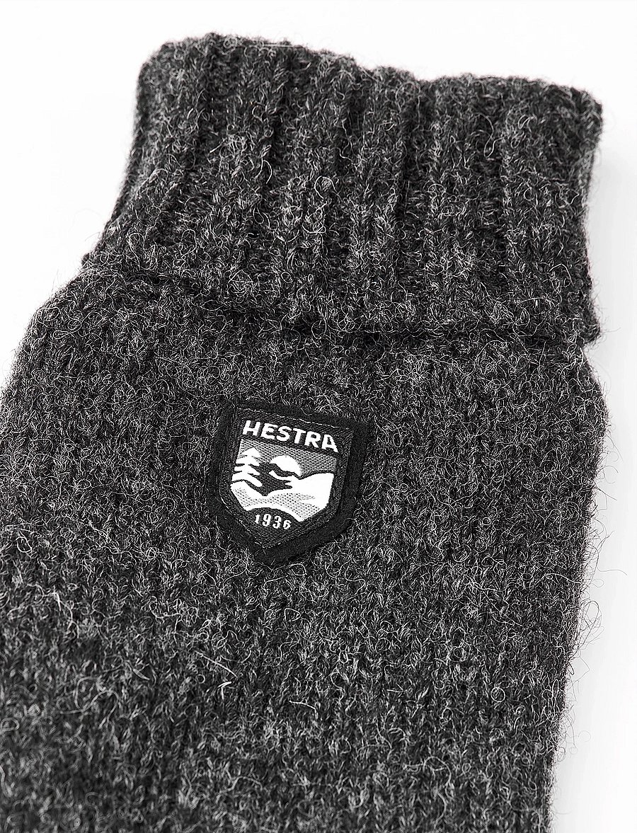Hestra - Basic Wool Glove - accessories - charcoal - 1