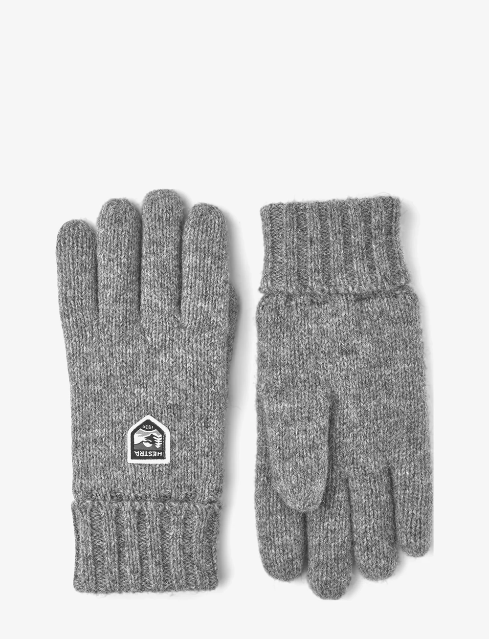 Hestra - Basic Wool Glove Charcoal - accessoarer - grey - 0