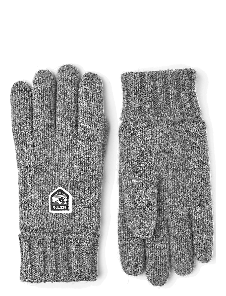 Hestra - Basic Wool Glove - aksessuaarid - grey - 0