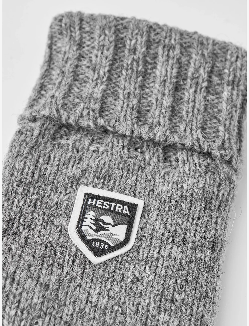 Hestra - Basic Wool Glove Charcoal - accessoarer - grey - 1