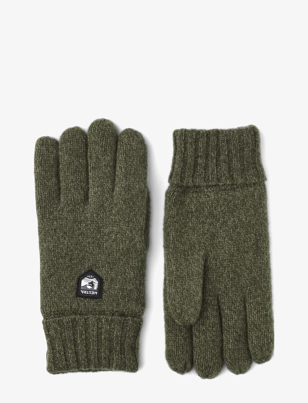 Hestra - Basic Wool Glove Olive - accessoires - olive - 0