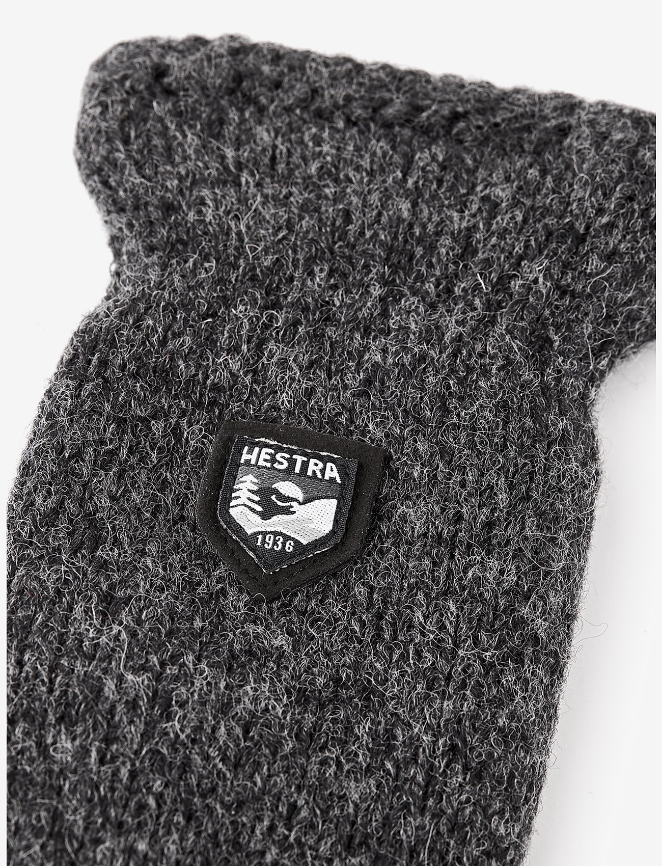 Hestra - Basic Wool Mitt Offwhite - pigimütsid & kindad - charcoal - 1