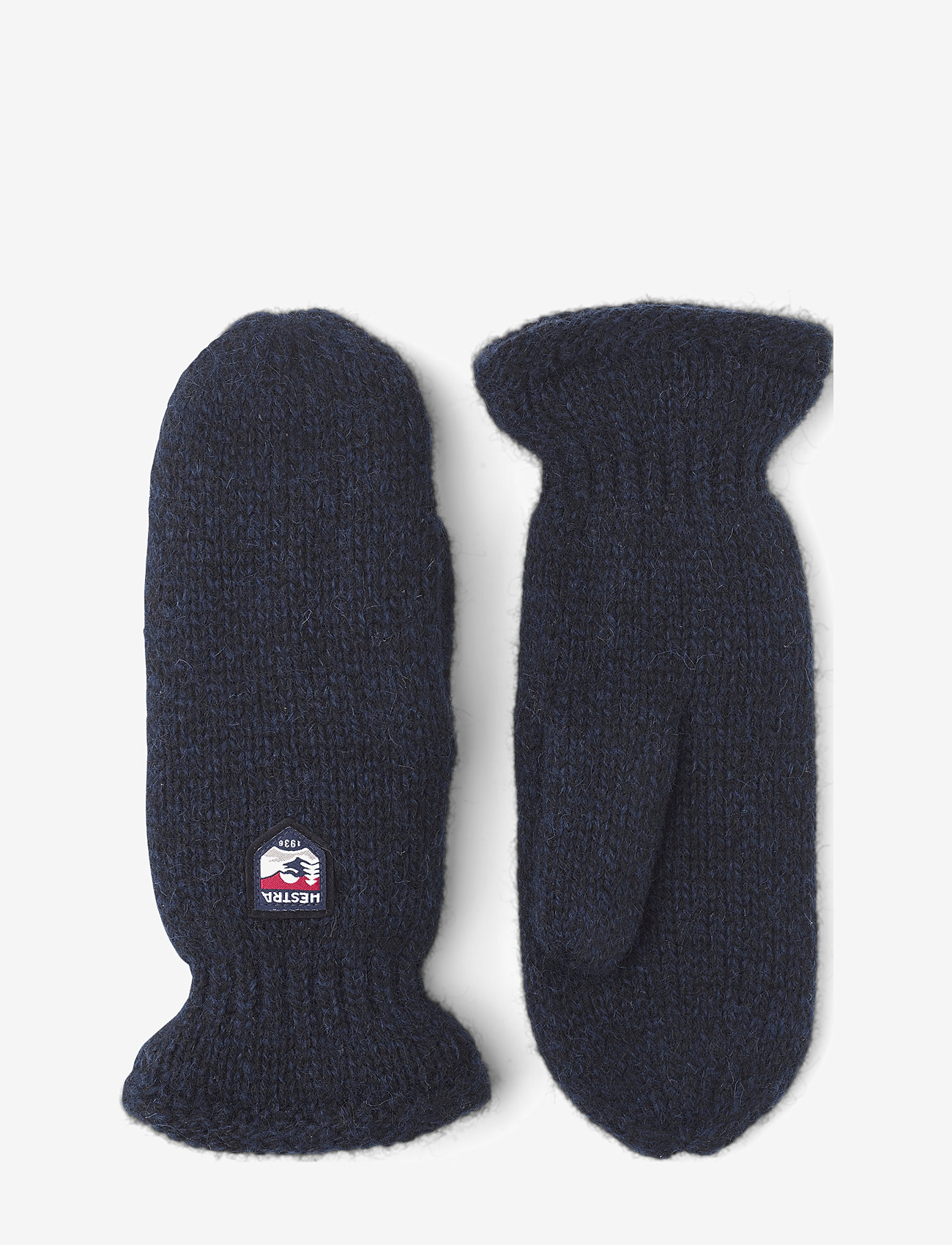 Hestra - Basic Wool Mitt Offwhite - pigimütsid & kindad - navy - 0