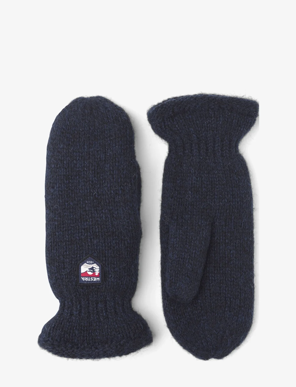 Hestra - Basic Wool Mitt Offwhite - accessories - navy - 0