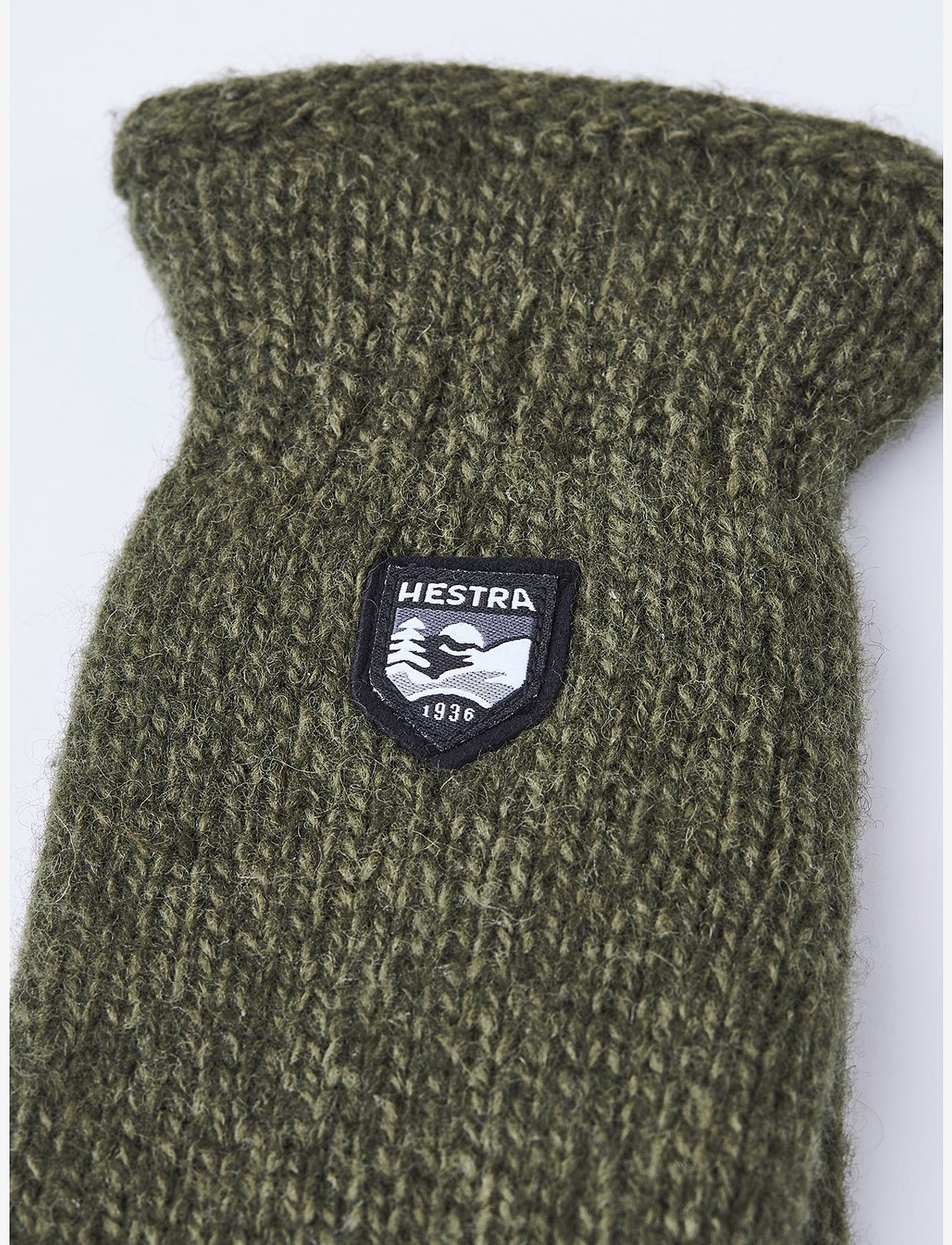 Hestra - Basic Wool Mitt Charcoal - olive - 1