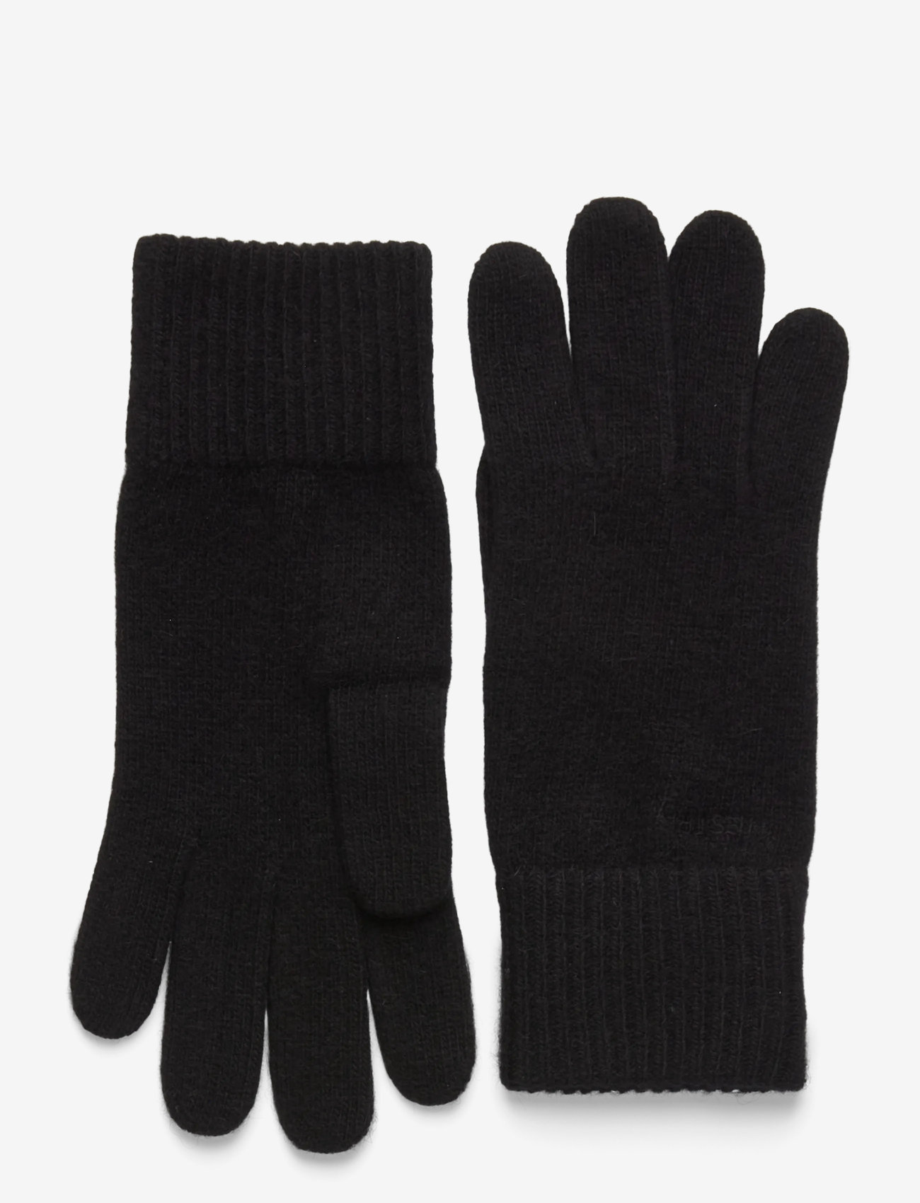 Hestra - Ladies' cashmere glove 2½ Bt Camel - kaschmir - black - 0