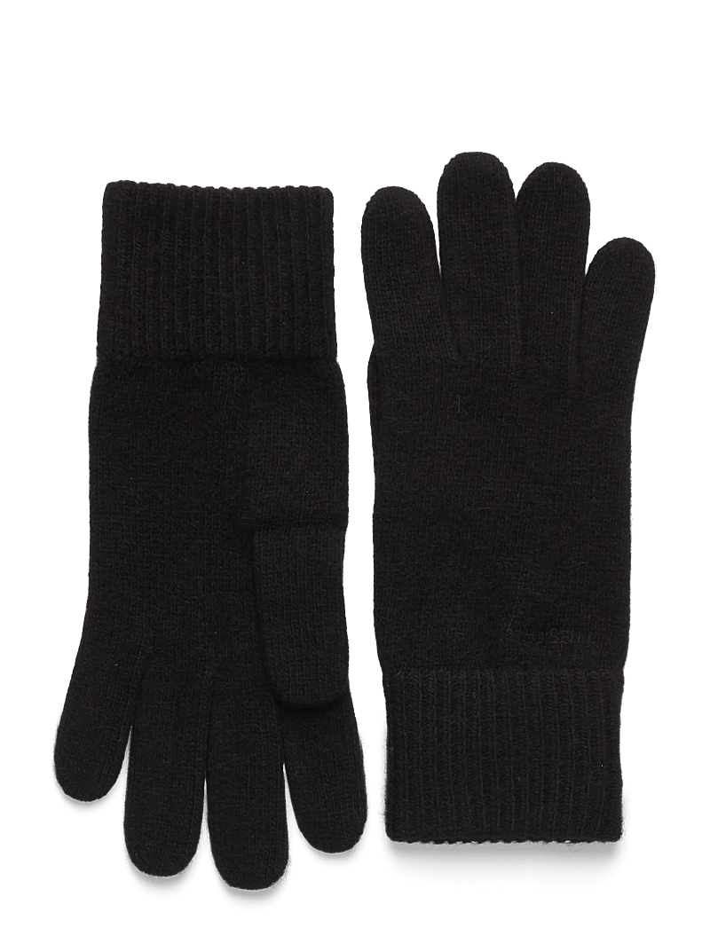 Hestra - Ladies' cashmere glove 2½ Bt Camel - kaschmir - black - 0