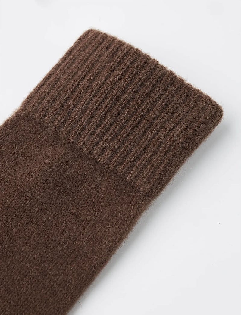 Hestra - Ladies' cashmere glove 2½ Bt Black - kaschmir - camel - 2