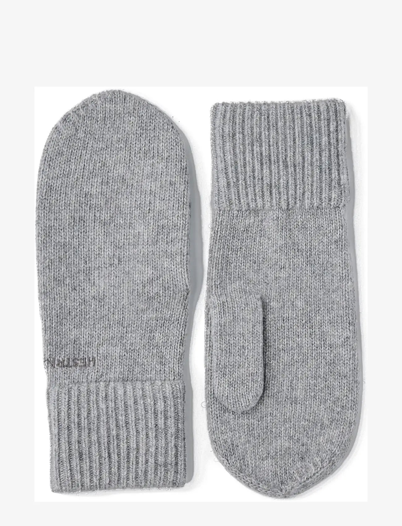Hestra - Ladies' cashmere mitt 2½ Bt Black - cashmere - light grey - 0