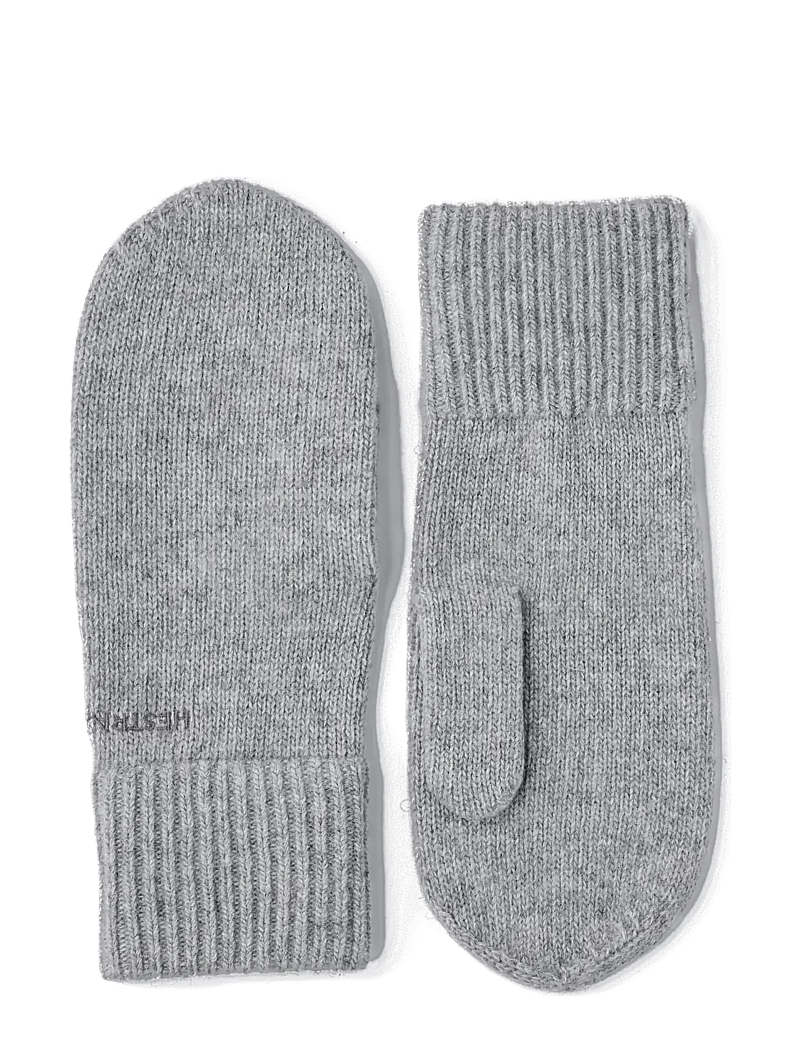 Hestra - Ladies' cashmere mitt 2½ Bt Black - cashmere - light grey - 0