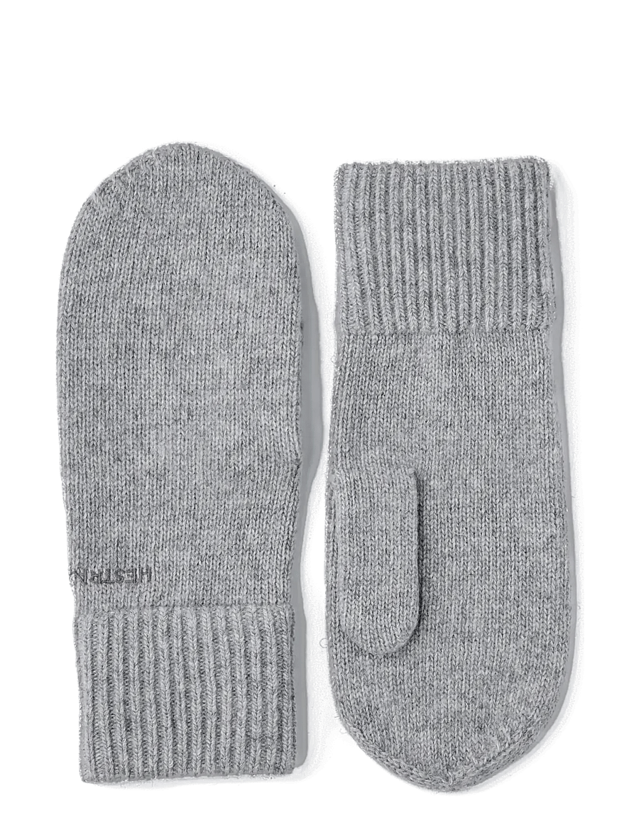 Hestra - Ladies' cashmere mitt 2½ Bt Black - kašmiir - light grey - 0
